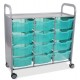 Callero Shield Antimicrobial Treble Trolley with Deep Trays